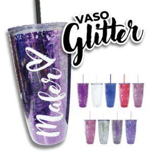 Vaso Glitter - Personalizado