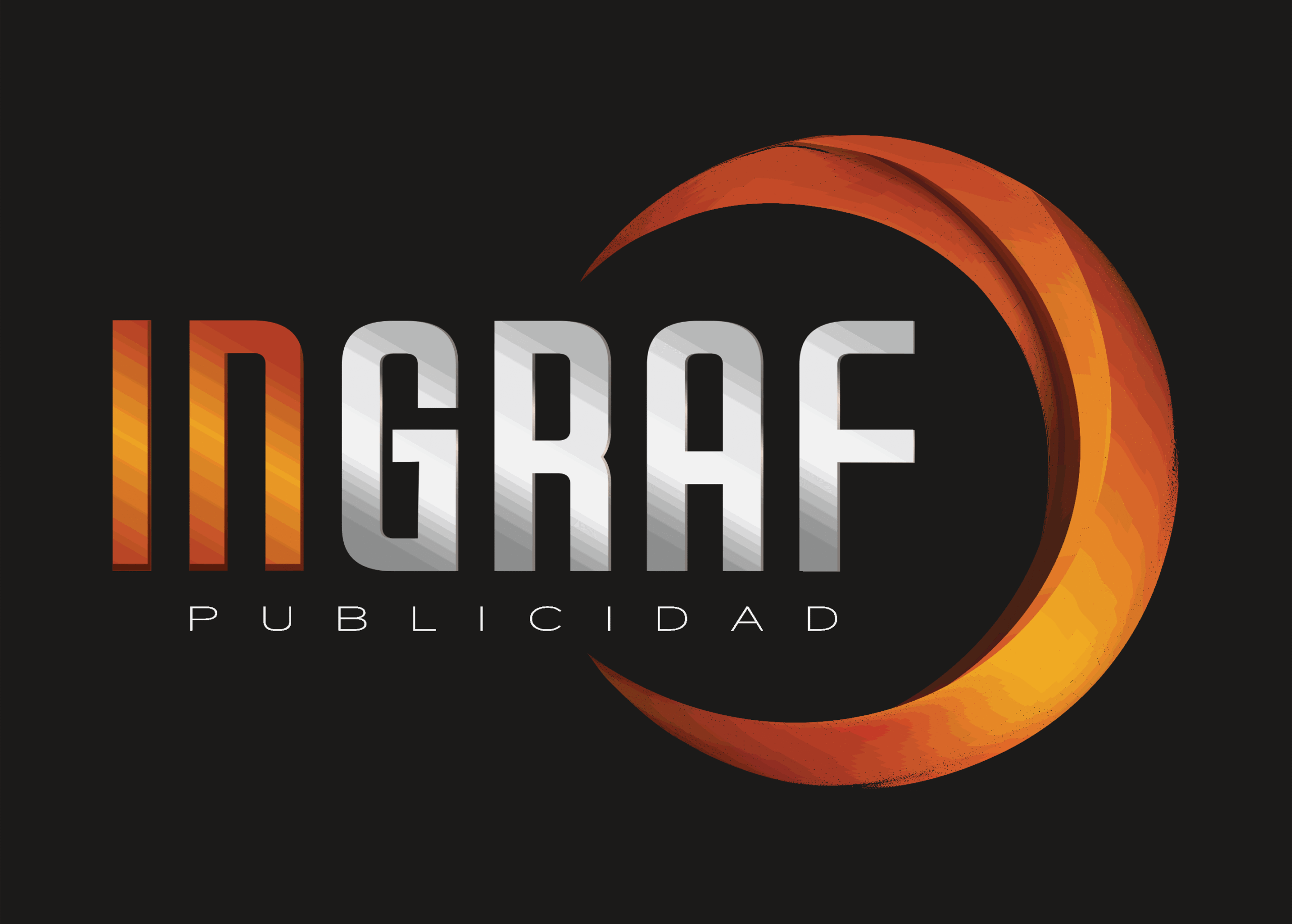 Logotipo oficial INGRAF para fondo oscuro
