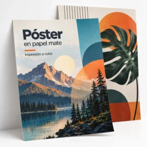 Pósters personalizados con impresión de alta resolución